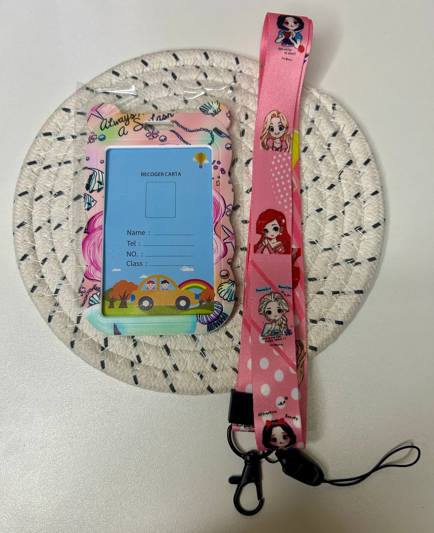 Ariel Id holder with Lanyard