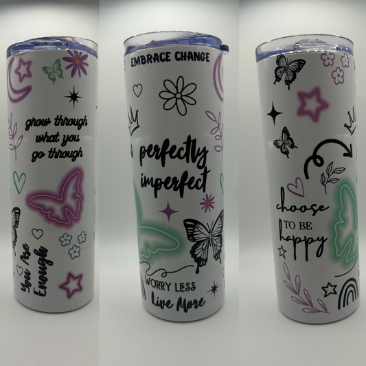 MOTIVATION PHRASES TUMBLER