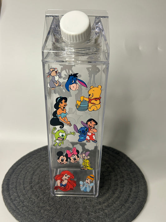 Disney Milk Carton Water Bottle