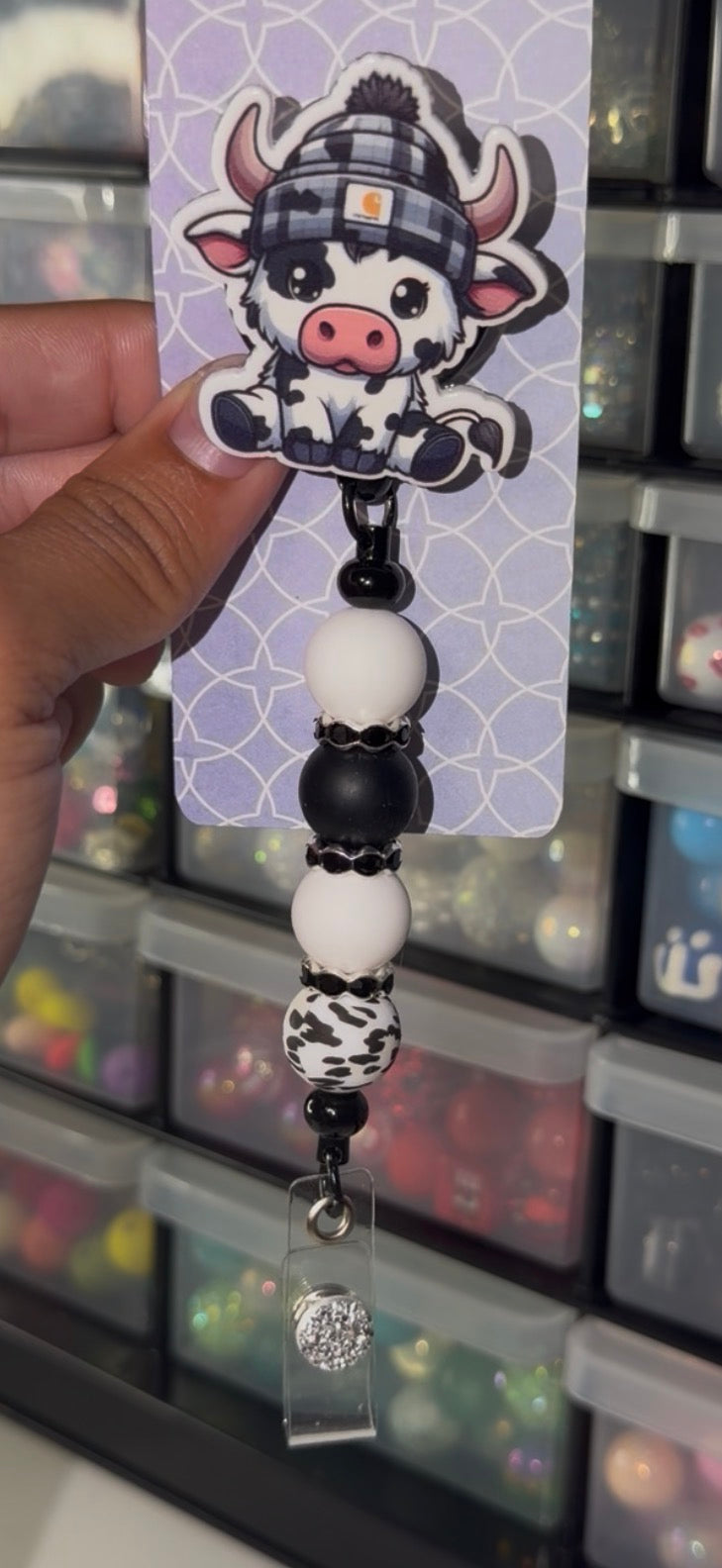Cow Badge Reel